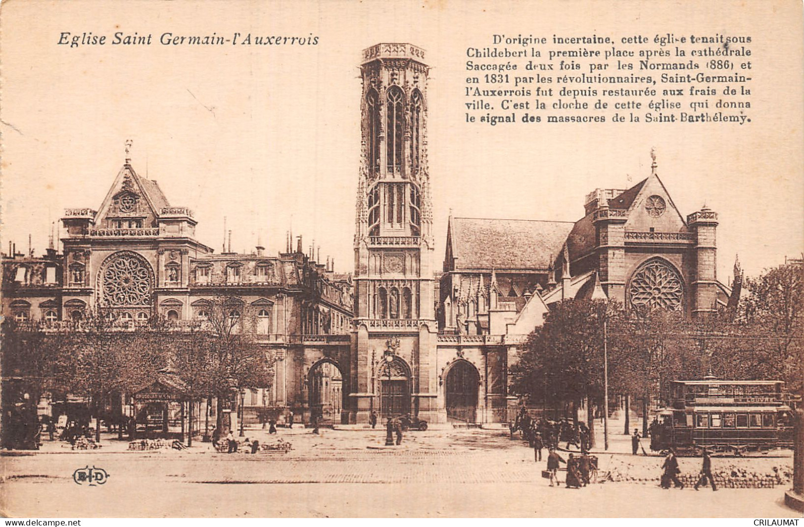 75-PARIS EGLISE SAINT GERMAIN L AUXERROIS -N°5139-F/0113 - Kirchen