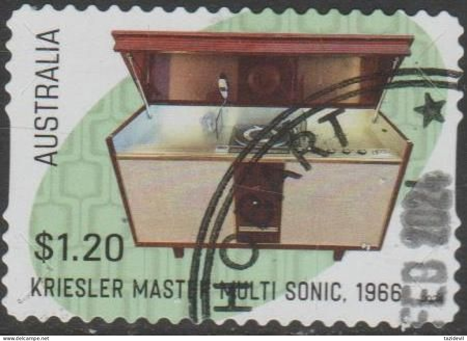 AUSTRALIA - DIE-CUT-USED 2024 $1.20 Retro Audio - Kriesler Master Multi Sonic 1966 - Used Stamps