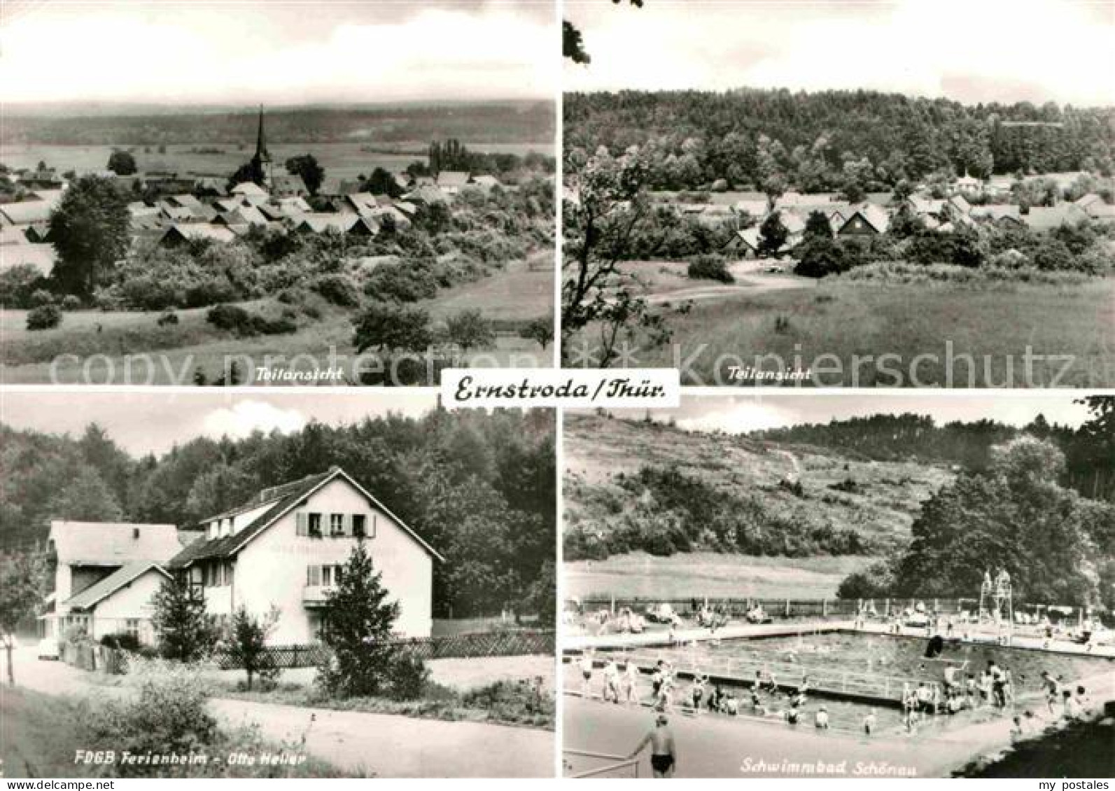 72729654 Ernstroda Panorama FDGB Ferienheim Schwimmbad Schoenau Ernstroda - Other & Unclassified