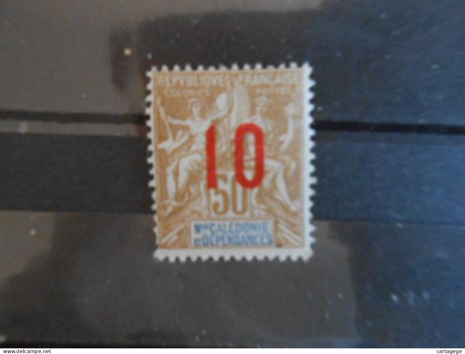 NOUVELLE-CALEDONIE YT 109 TYPE DUBOIS 10 S. 50c.* - Unused Stamps