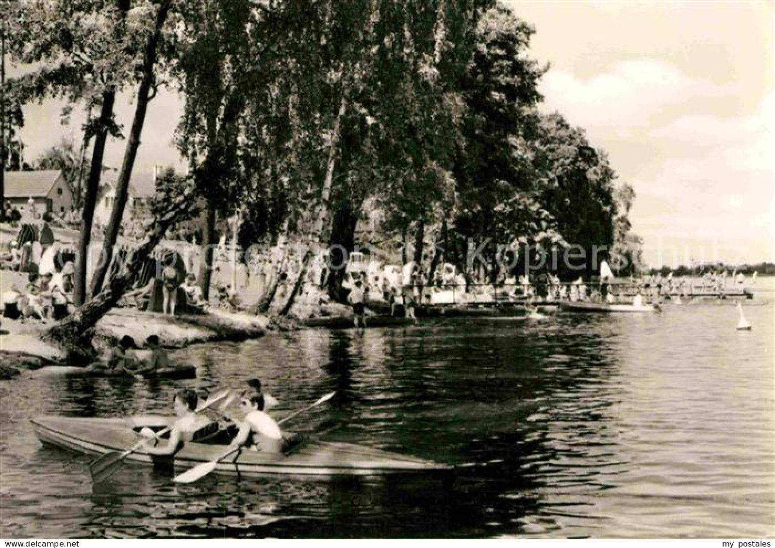 72729634 Klausdorf Mellensee Badestrand Am Mellensee Kanufahren Klausdorf Mellen - Sperenberg