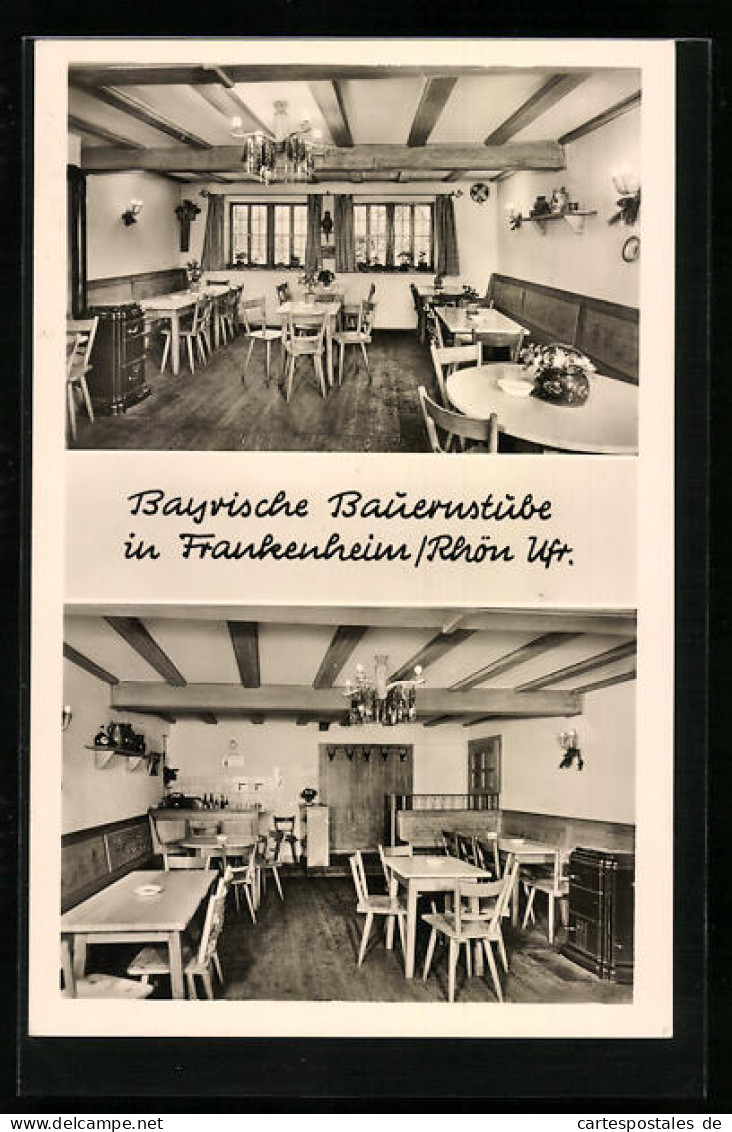 AK Frankenheim /Rhön, Gasthaus-Pension Max Enders, Bayrische Bauernstube, Innenansichten  - Other & Unclassified