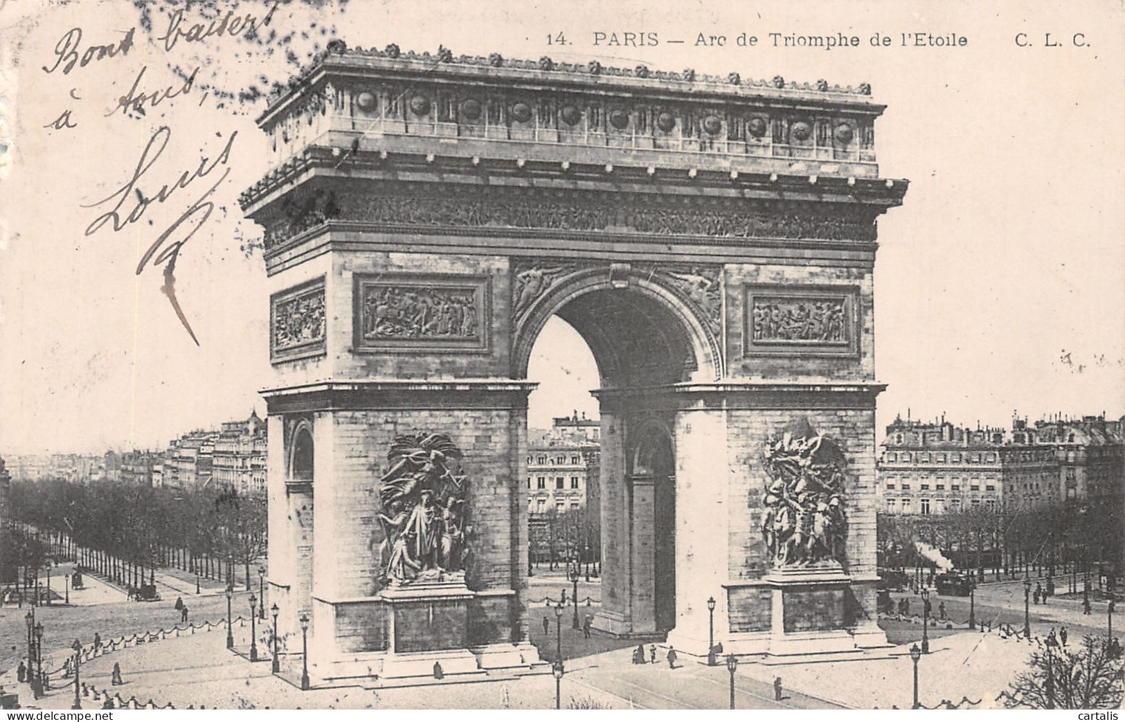 75-PARIS ARC DE TRIOMPHE-N°4192-A/0165 - Triumphbogen