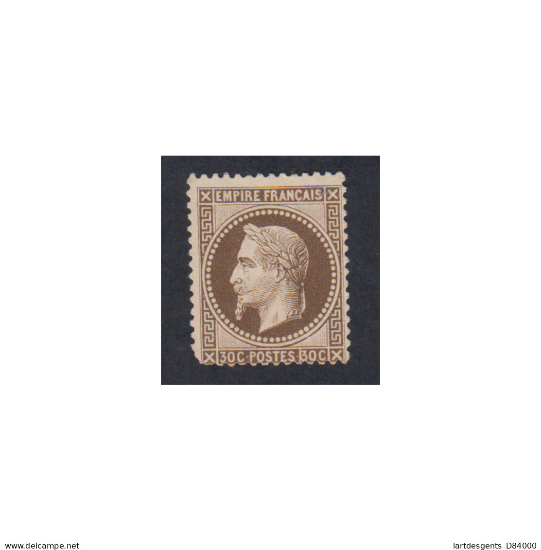 Timbre France N°30 Napoléon III 1867 Neuf Cote 325 Euros Lartdesgents - 1863-1870 Napoléon III Lauré
