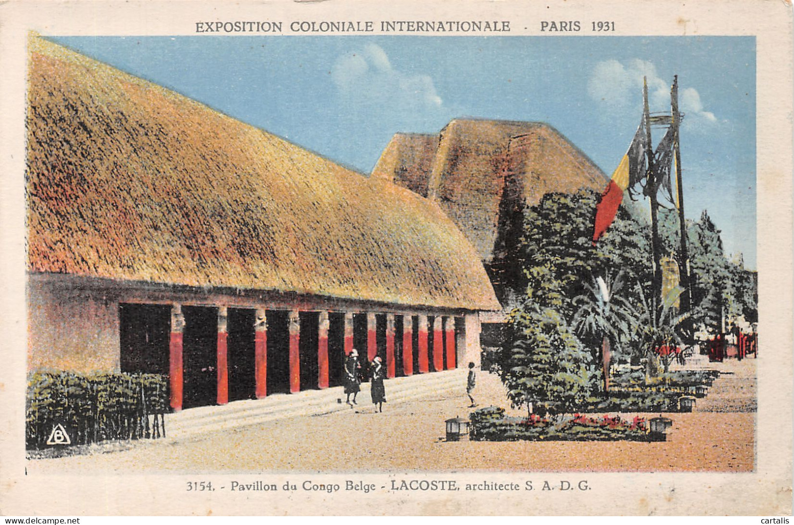 75-PARIS EXPO COLONIALE INTERNATIONALE 1931 CONGO BELGE-N°4191-H/0375 - Mostre