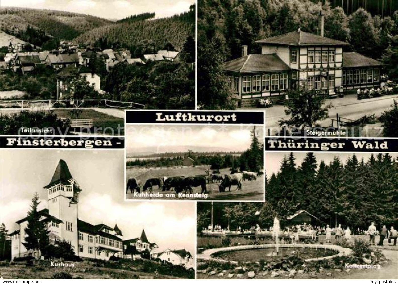 72729532 Finsterbergen Teilansicht Luftkurort Steigermuehle Konzertplatz Kurhaus - Sonstige & Ohne Zuordnung