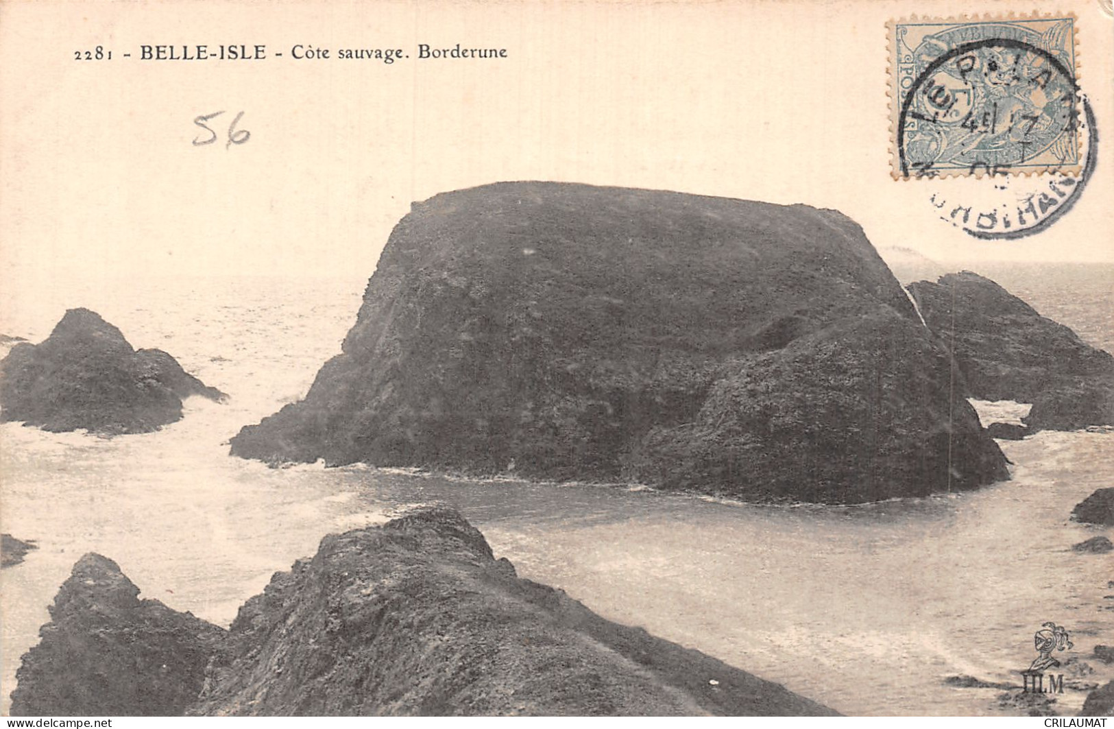 56-BELLE ILE EN MER BORDERUNE-N°5140-A/0215 - Altri & Non Classificati