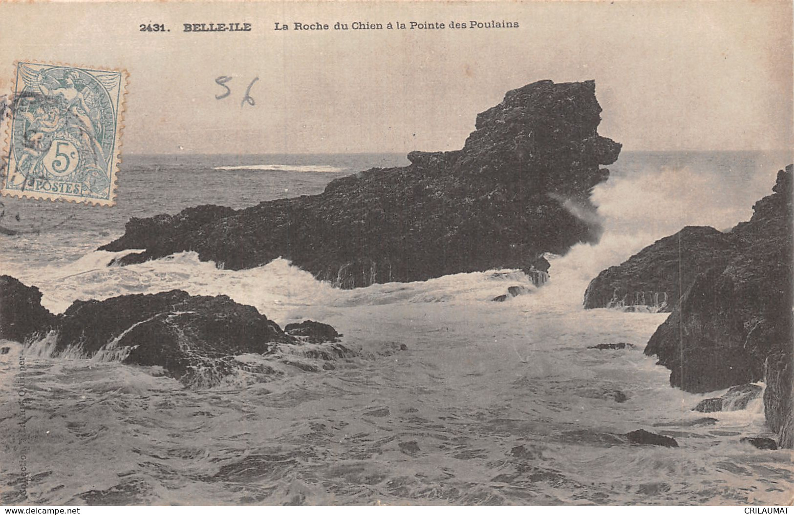 56-BELLE ILE EN MER POINTE DES POULAINS-N°5140-A/0221 - Altri & Non Classificati