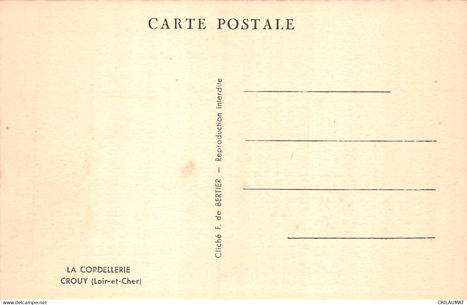 41-CROUY-N°5140-A/0019 - Andere & Zonder Classificatie