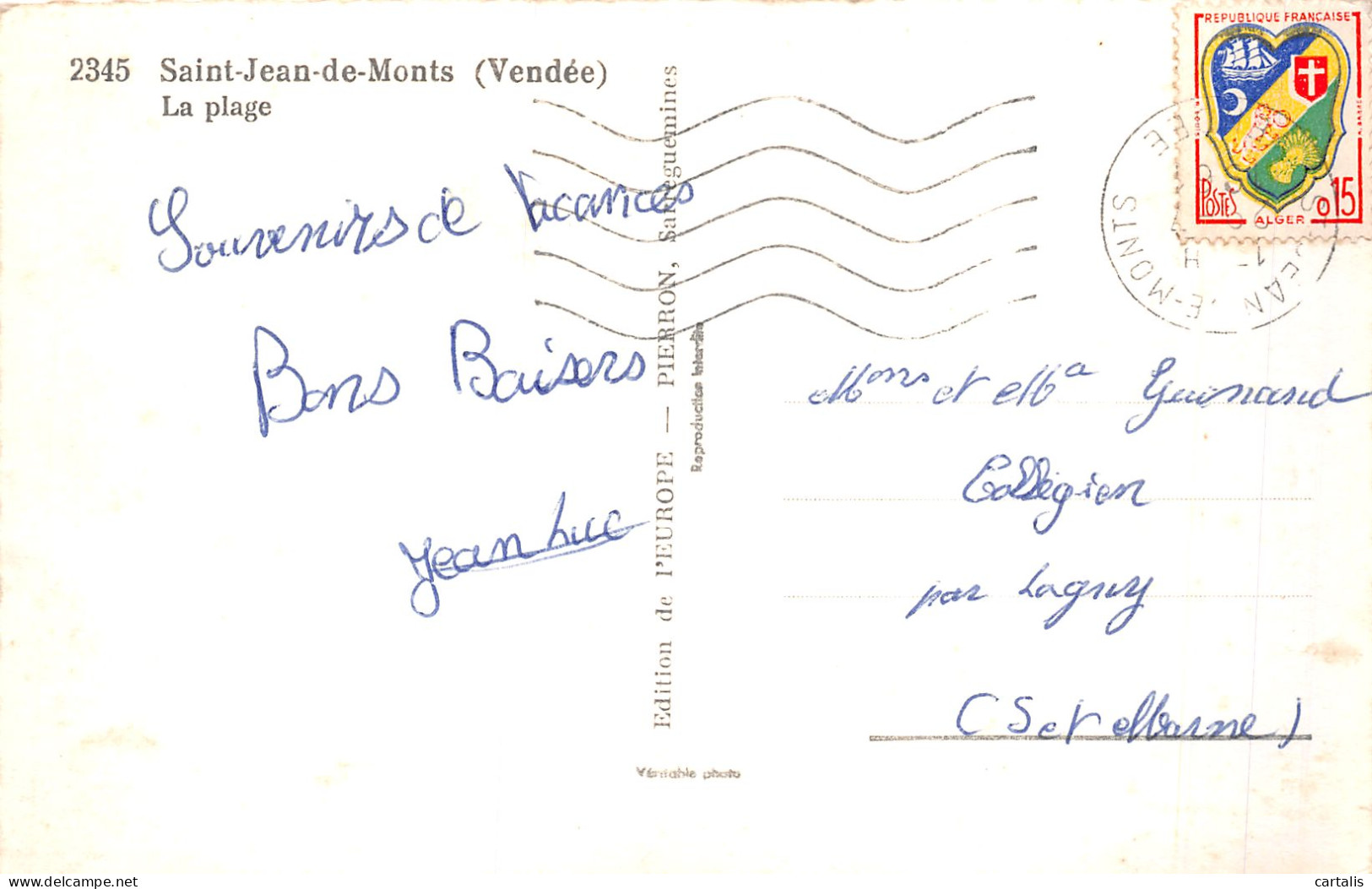 85-SAINT JEAN DE MONTS-N°4192-E/0323 - Saint Jean De Monts