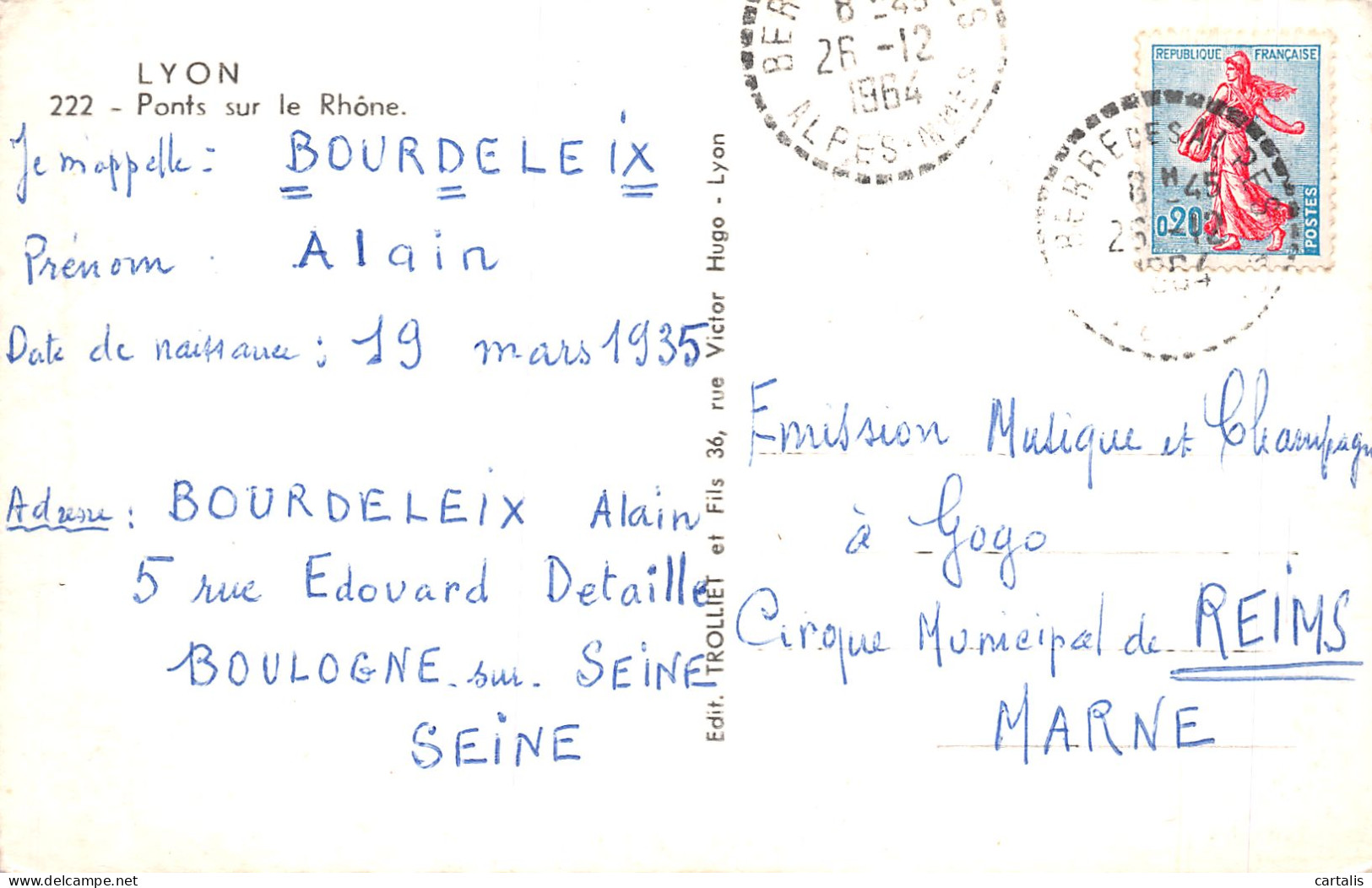 69-LYON-N°4192-E/0195 - Other & Unclassified