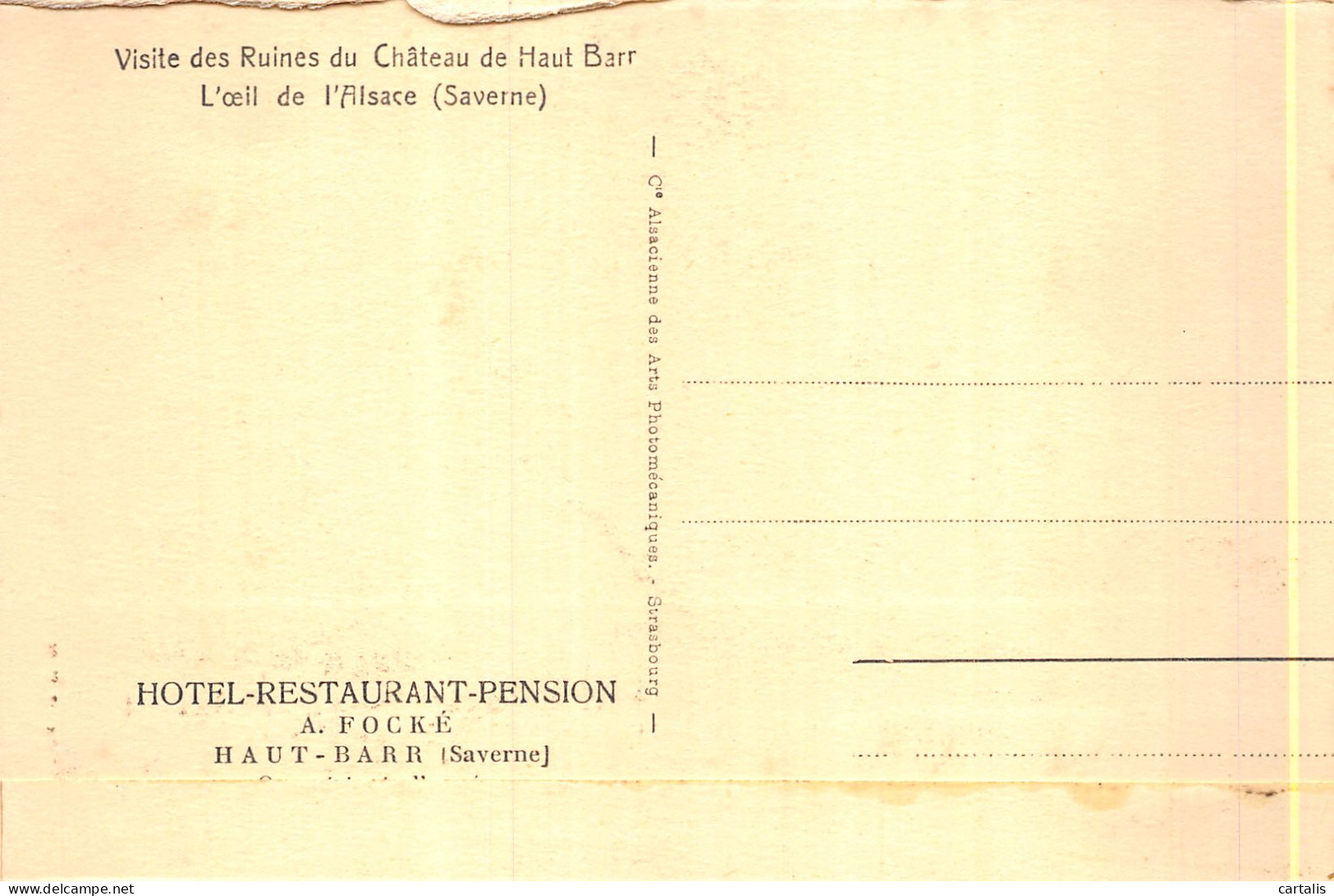 67-SAVERNE CHATEAU DU HAUT BARR-N°4192-E/0183 - Saverne