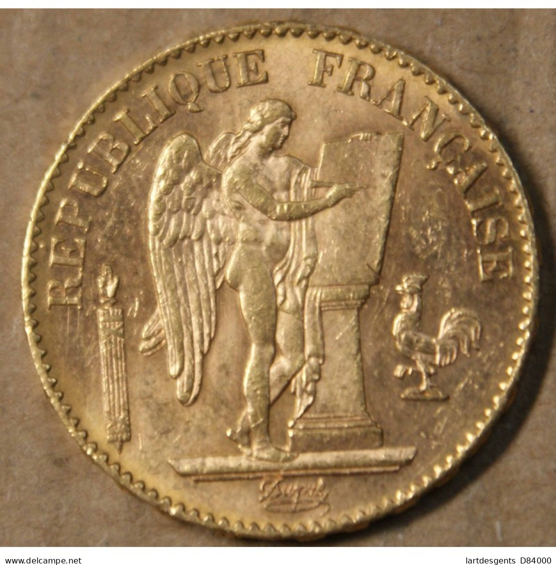 France Génie 20 Francs Or 1896 A Torche, Lartdesgents.fr - 20 Francs (gold)