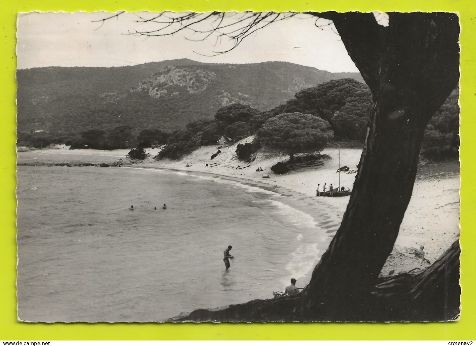 Corse Du Sud PORTO VECCHIO N°158 Plage De PALOMBAGGIO En 1959 Baignade - Autres & Non Classés