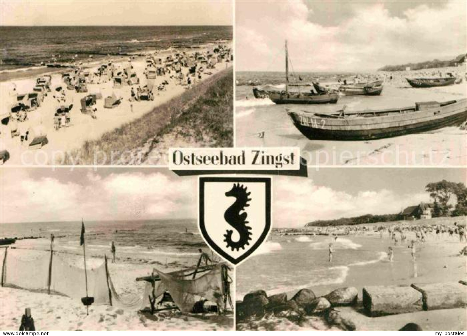 72729399 Zingst Ostseebad Strand Fischerboote Zingst Darss - Zingst