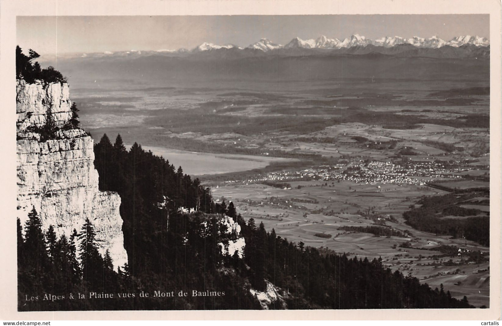 ET-SUISSE LES ALPES ET LA PLAINE VUE DE MONT DE BAULMES-N°4192-D/0039 - Sonstige & Ohne Zuordnung