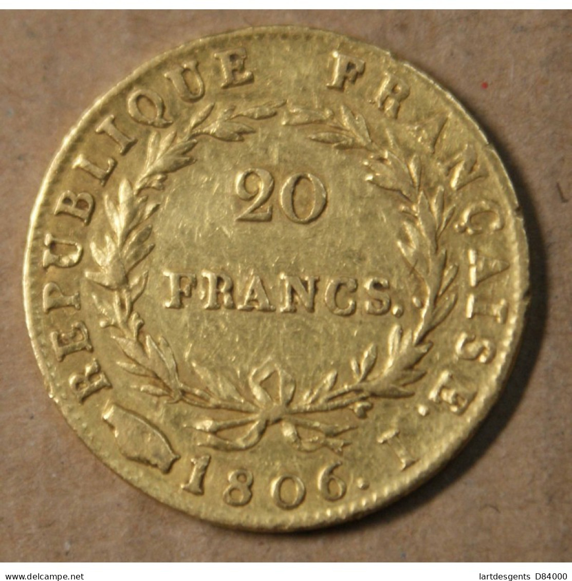 France Napoléon Ier 20 Francs Or 1806 I Limoges, Lartdesgents.fr - 20 Francs (gold)