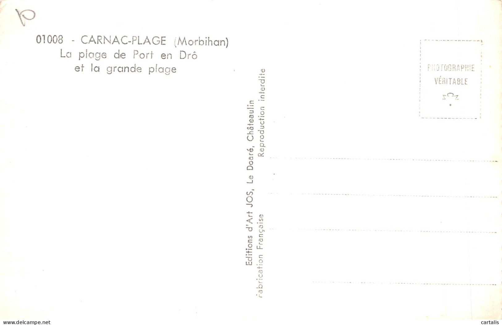 56-CARNAC PLAGE-N°4192-C/0293 - Carnac