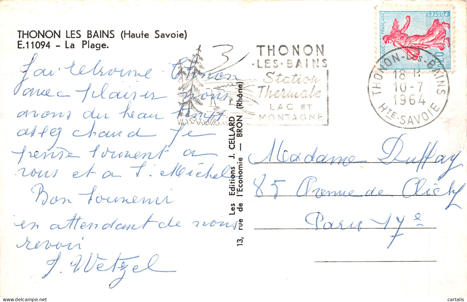 74-THONON LES BIANS-N°4192-C/0143 - Thonon-les-Bains