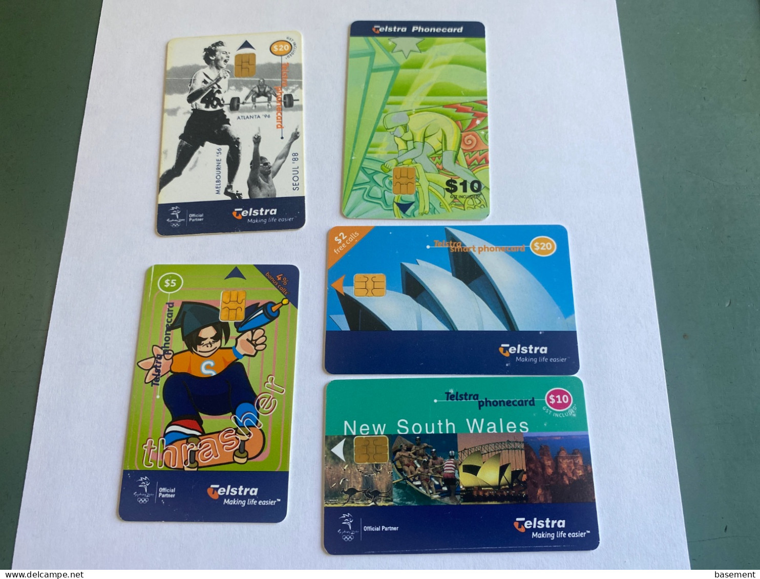 - 3 - Australia Chip 5 Different Phonecards - Australia