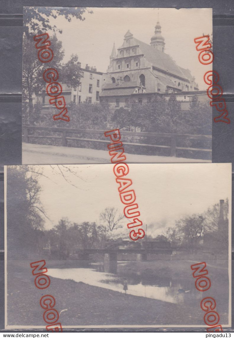 Fixe Occupation Française Plébiscite Haute Silésie Pologne Poland Opole Oppeln Temple Protestant Pont Chemin De Fer ... - 1914-18