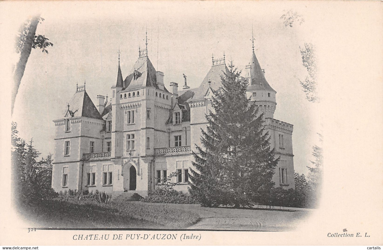 36-CLUIS CHATEAU DE PUY D AUZON-N°4192-G/0025 - Other & Unclassified