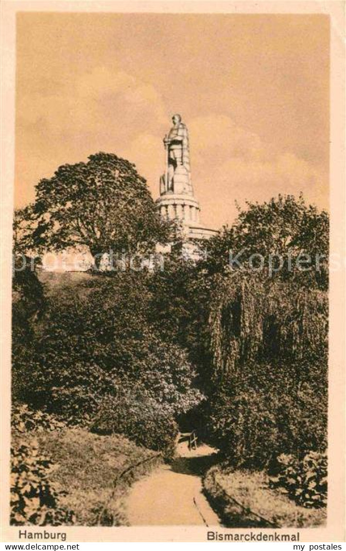 72728900 Hamburg Bismarckdenkmal Hamburg - Andere & Zonder Classificatie