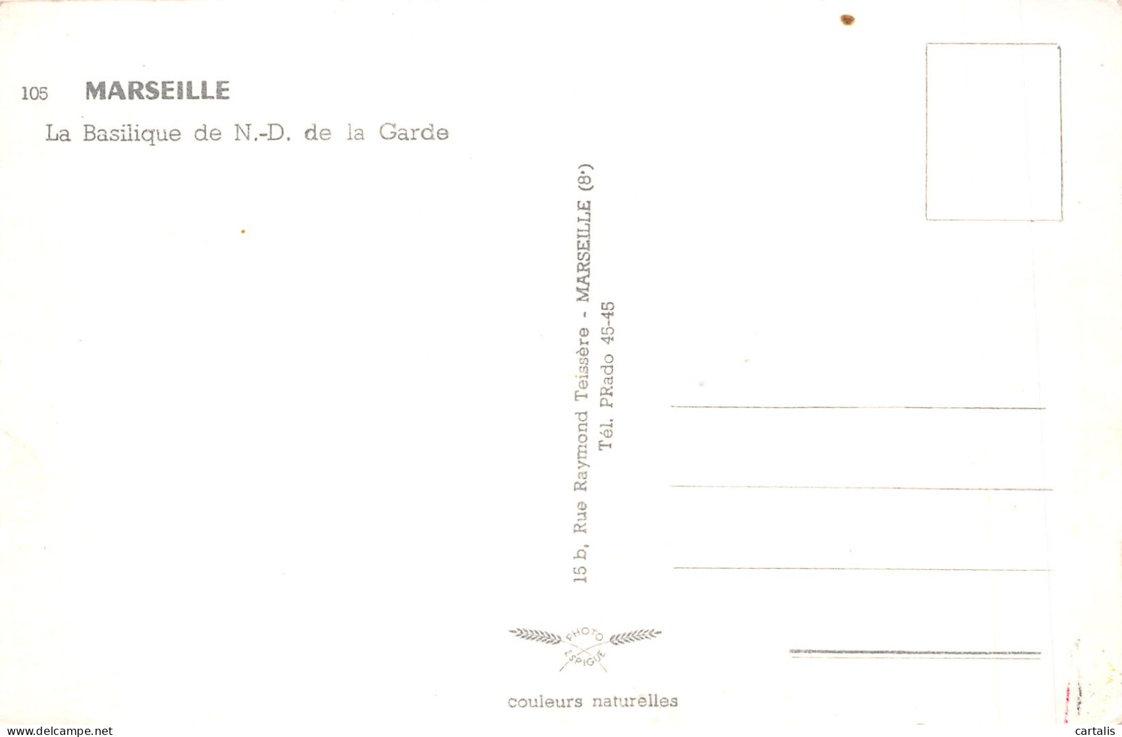 13-MARSEILLE-N°4192-E/0339 - Zonder Classificatie