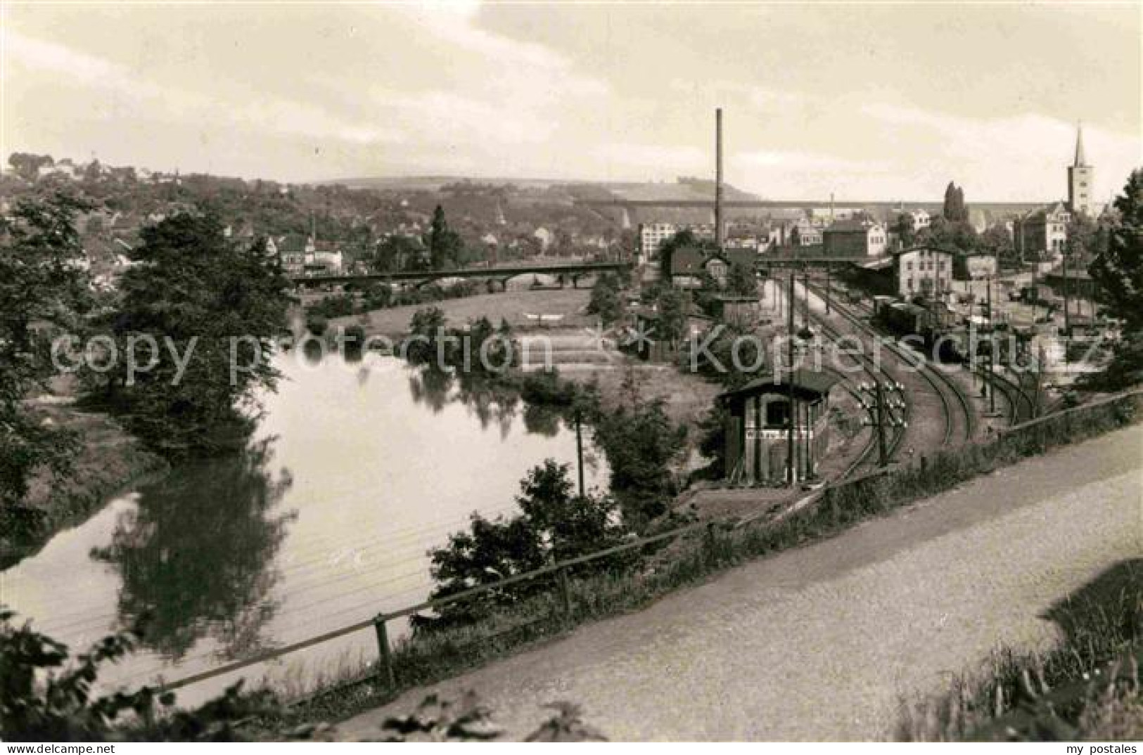 72728883 Wilkau-Hasslau Panorama Mulde Eisenbahn Wilkau-Hasslau - Andere & Zonder Classificatie