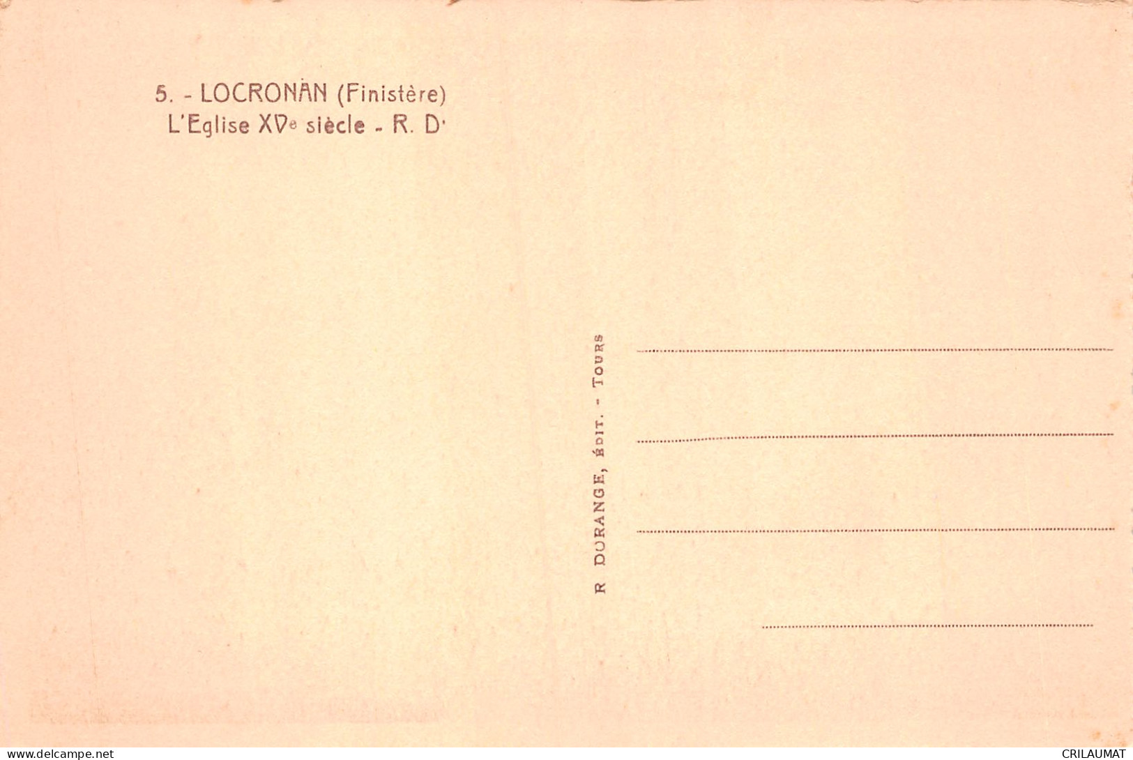 29-LOCRONAN-N°5140-G/0321 - Locronan