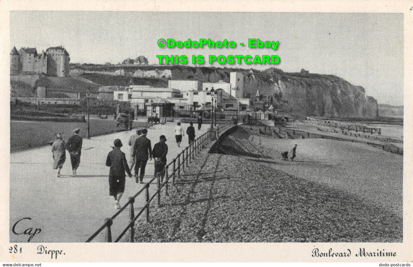 R416885 281. Dieppe. Boulevard Maritime. Cap. Arts Photomecaniques - Monde