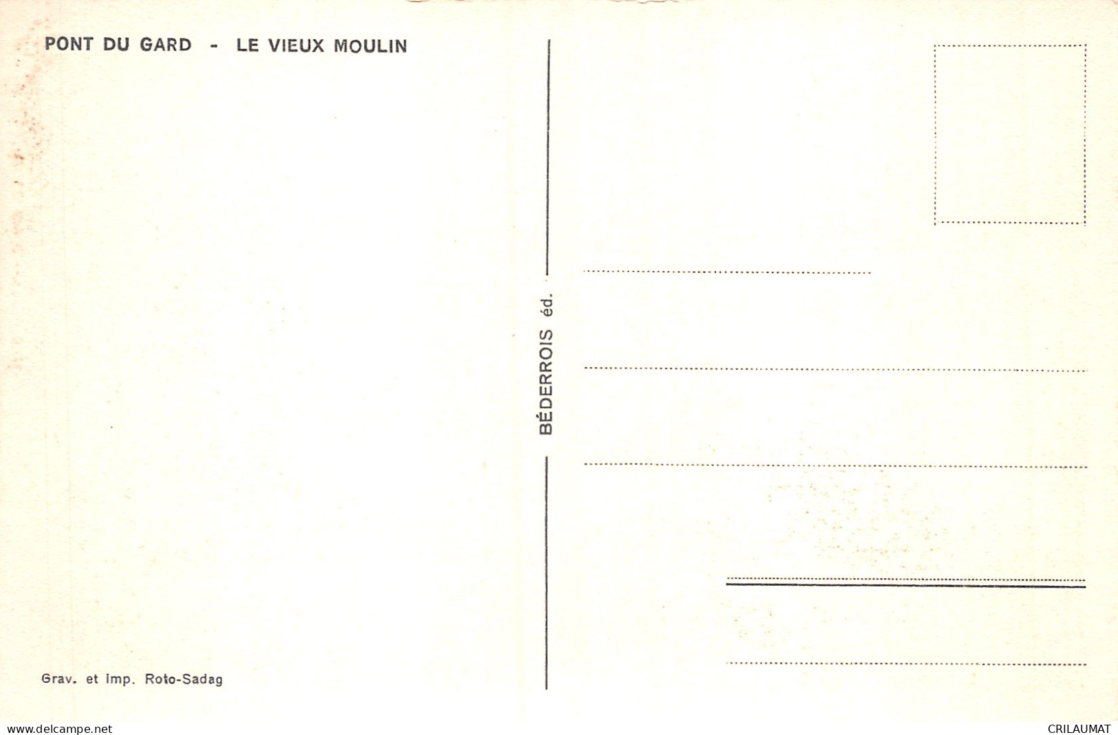 30-PONT DU GARD-N°5140-F/0157 - Autres & Non Classés