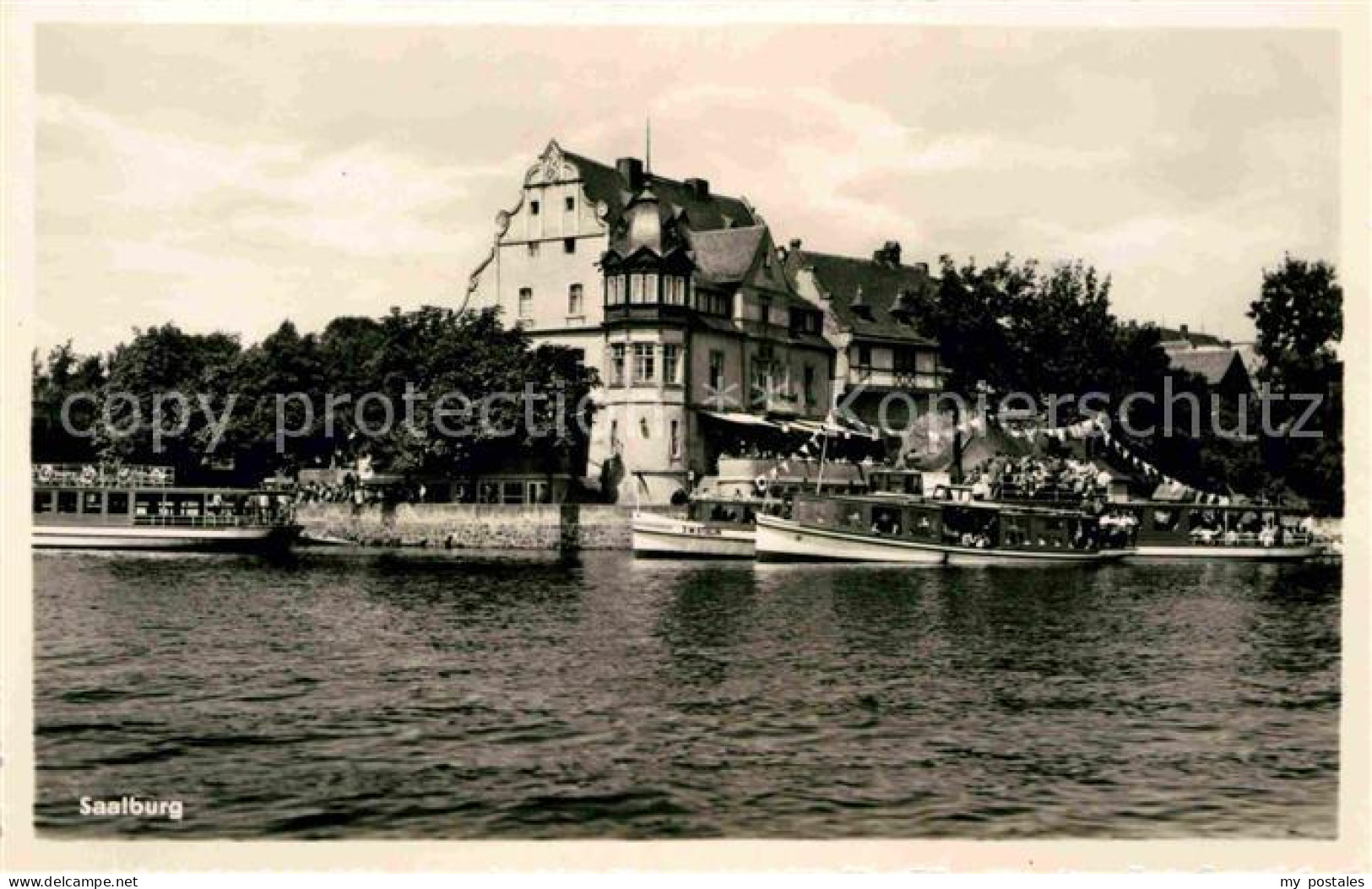 72728805 Saalburg Saale Blick Ueber Die Saale Ausflugsdampfer Saalburg-Ebersdorf - Andere & Zonder Classificatie