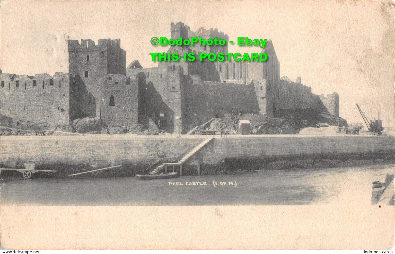 R416897 Peel Castle. I. Of M. Friths Series. 1909 - World