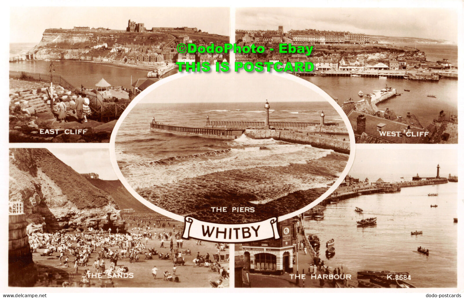R416486 Whitby. K. 8684. Valentines. RP. Multi View - World