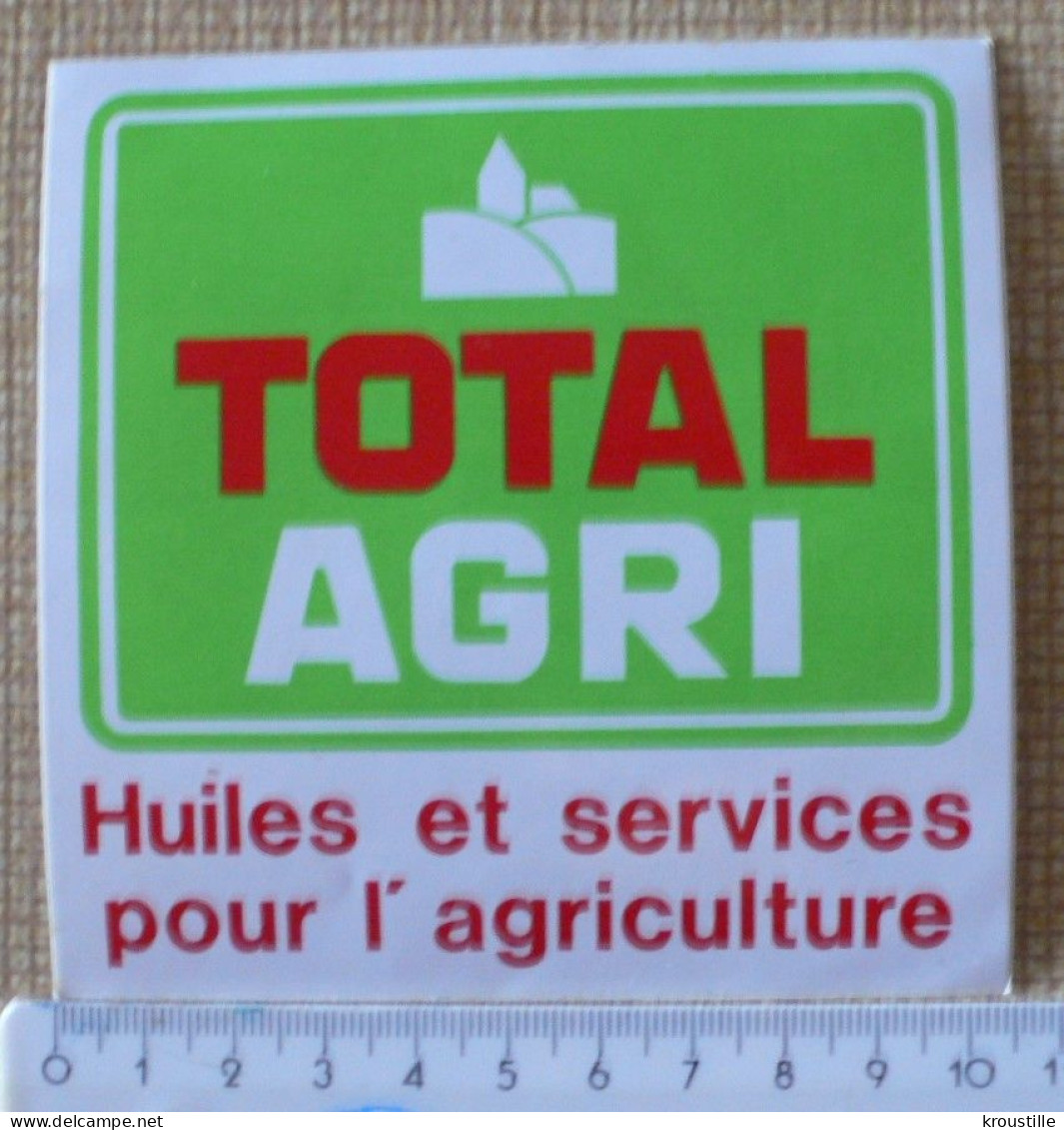 AUTOCOLLANT TOTAL AGRI - HUILES ET SERVICE POUR L'AGRICULTURE - Autocollants