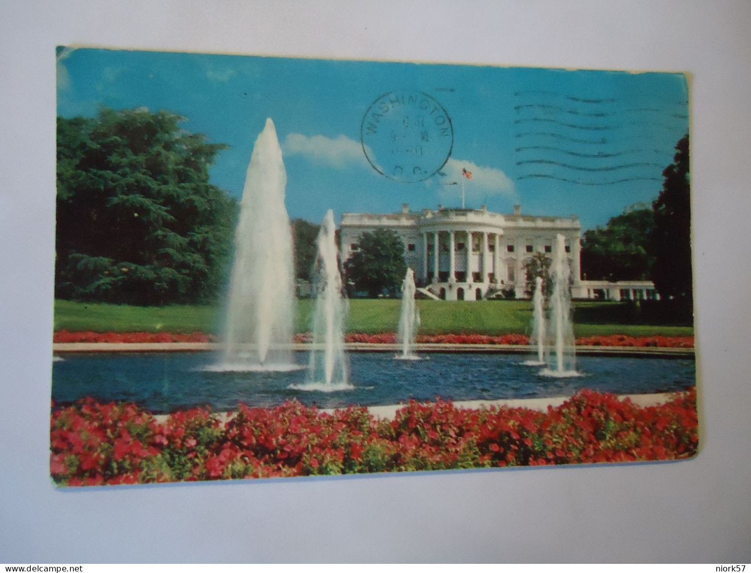 UNITED STATES   POSTCARDS  WHITE HOUSE 1961 STAMPS - Altri & Non Classificati