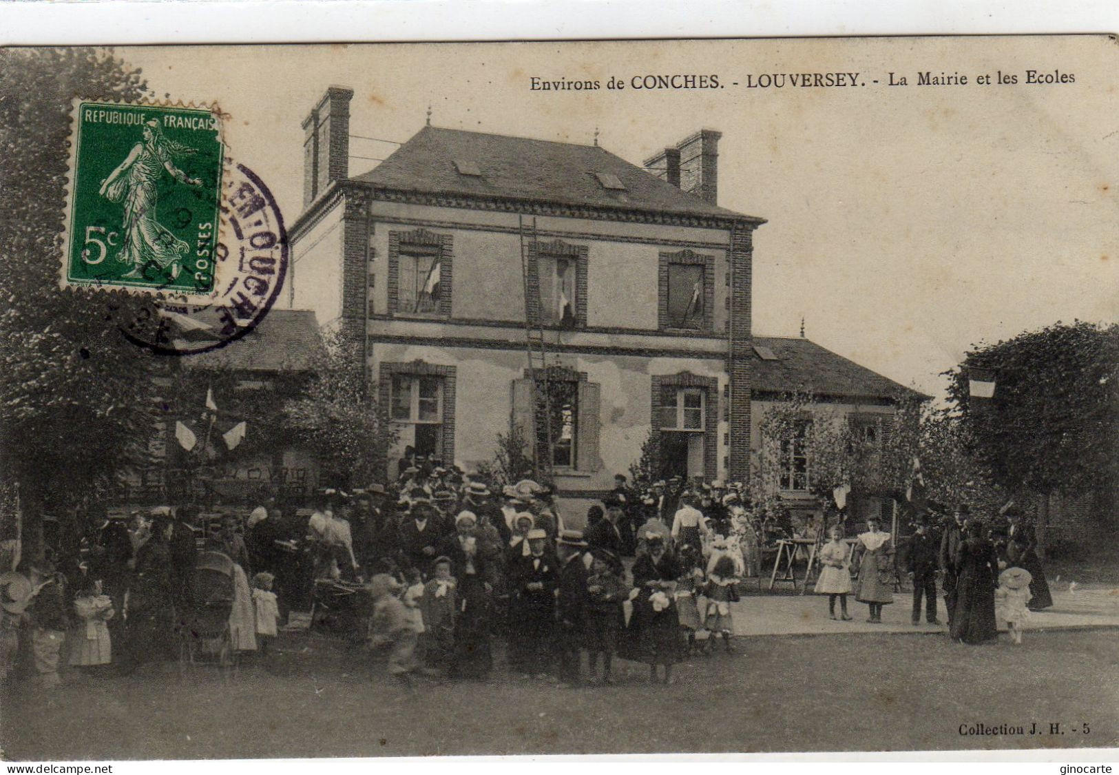 Louversey La Mairie Et Les Ecoles Pres Conches - Other & Unclassified