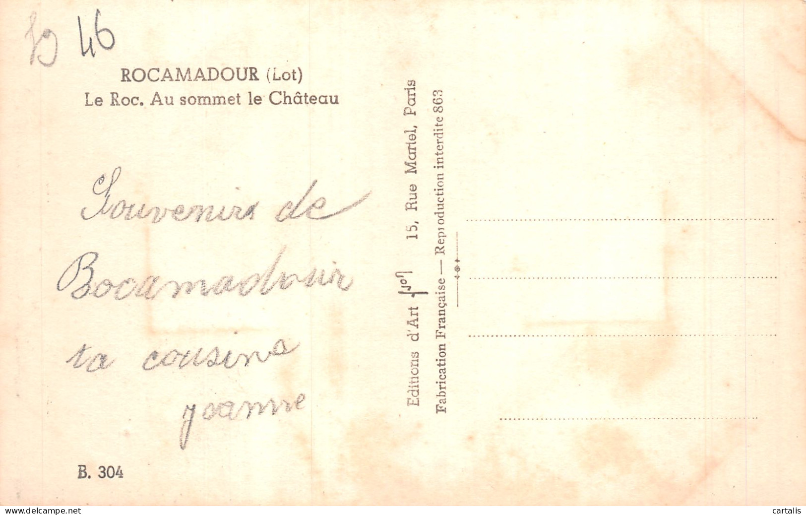 46-ROCAMADOUR-N°4193-B/0099 - Rocamadour