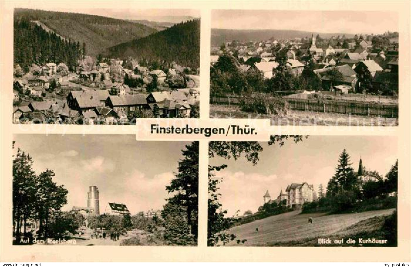 72728677 Finsterbergen Panorama Kurhaeuser Inselsberg Aussichtsturm Berggasthof  - Other & Unclassified