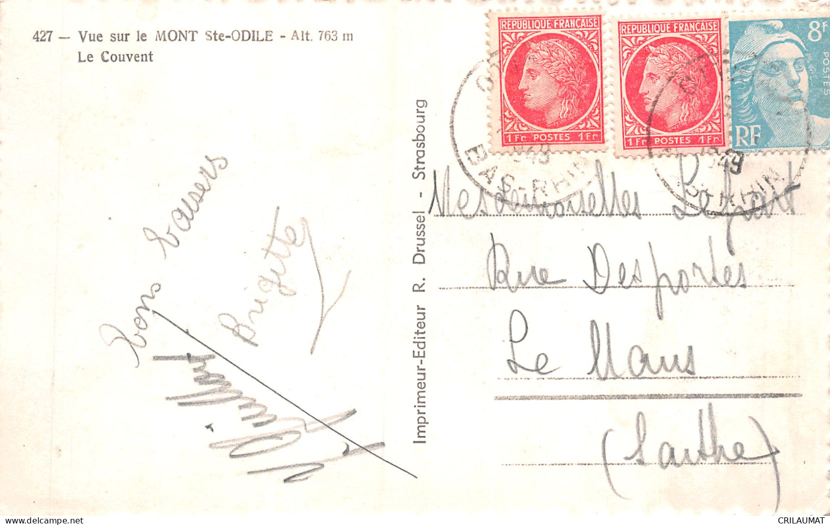 67-LE MONT SAINTE ODILE-N°5141-B/0169 - Other & Unclassified