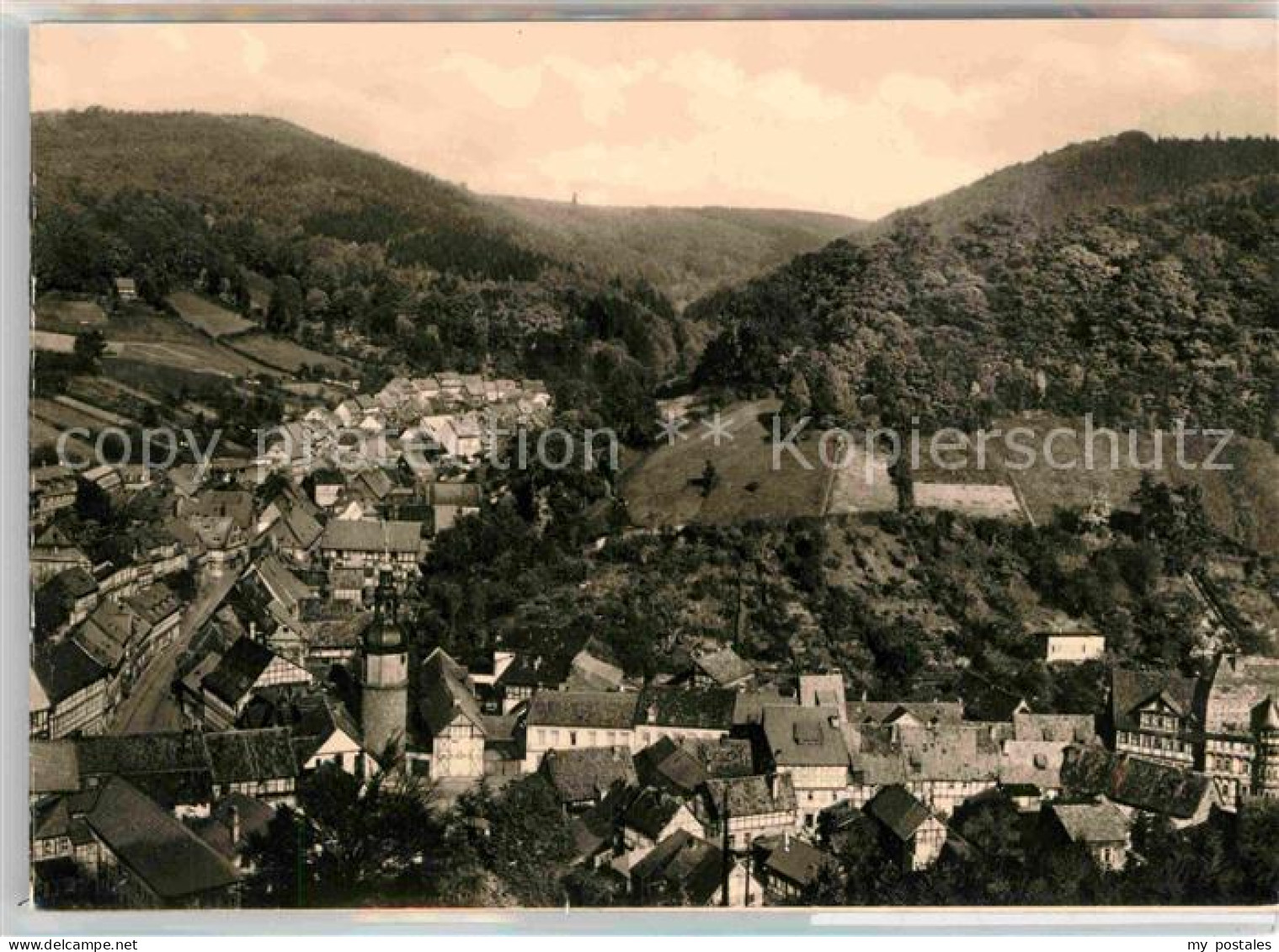 72728661 Stolberg Harz Ortsansicht Mit Kirche Und Schloss Stolberg Harz - Stolberg (Harz)