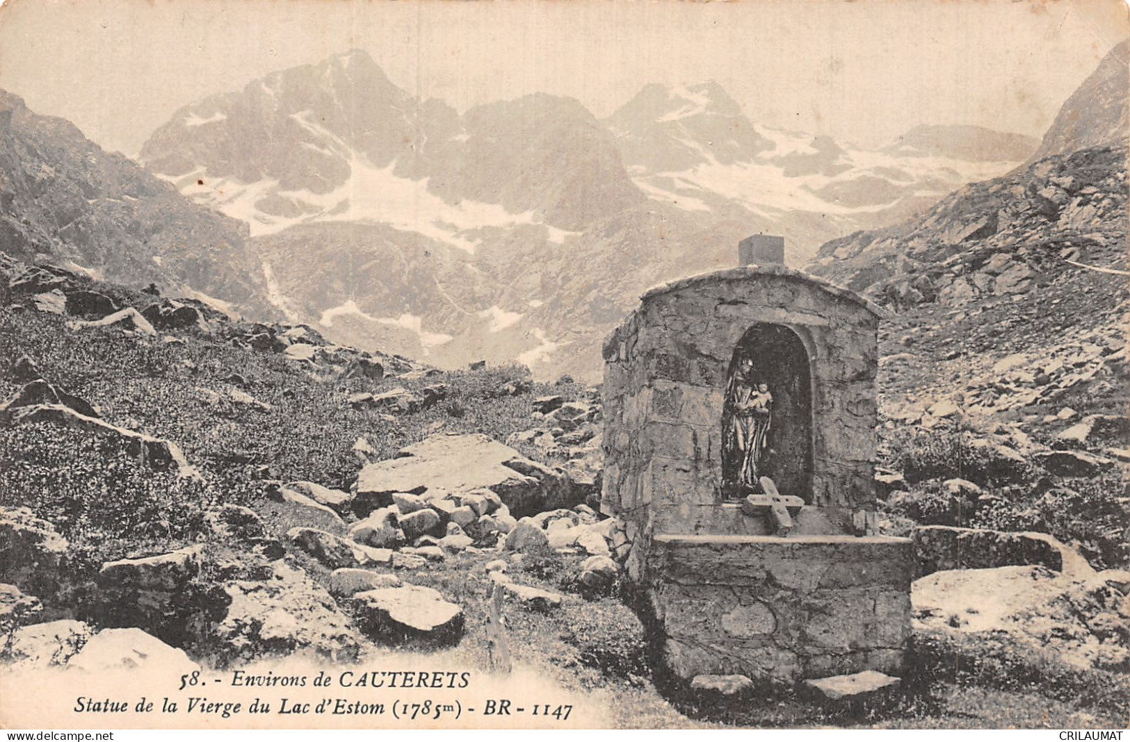 65-LAC D ESTOM STATUE DE LA VIERGE-N°5141-A/0195 - Other & Unclassified