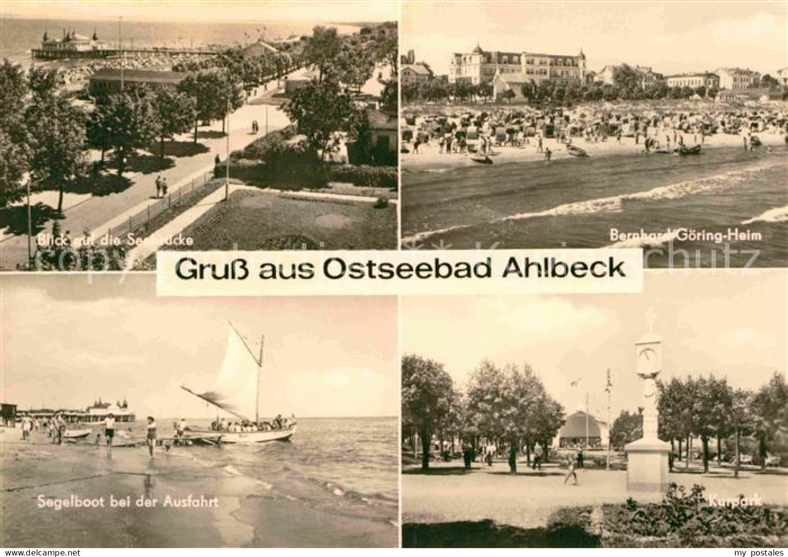 72728615 Ahlbeck Ostseebad Promenade Seebruecke Strand Bernhard Goering Heim Seg - Altri & Non Classificati