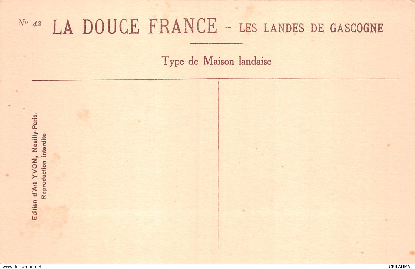 40-LES LANDES TYPE DE MAISON LANDAISE-N°5141-A/0045 - Altri & Non Classificati