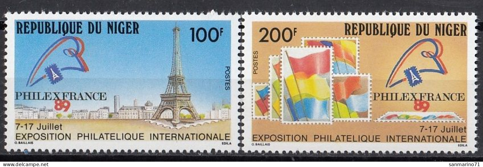 NIGER 1066-1067,unused - French Revolution