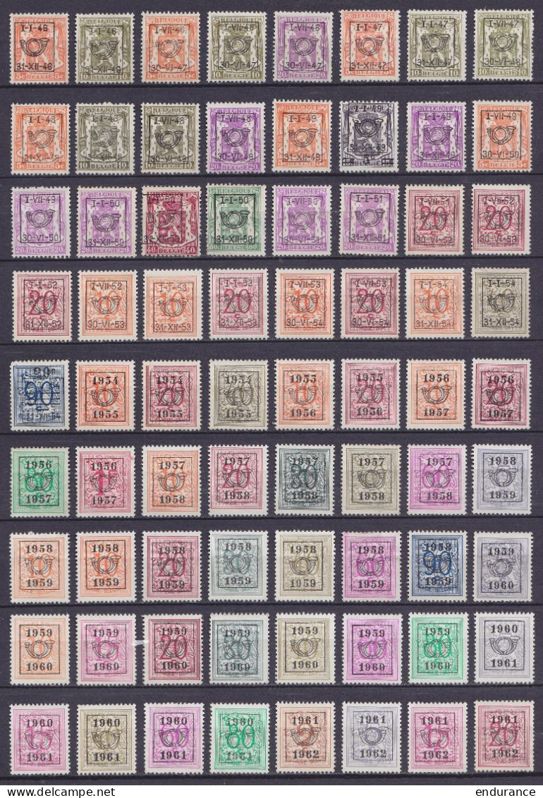 Lot De 338 Timbres PREO - Toutes époques - Principalement (*) - Voir Scans - Andere & Zonder Classificatie