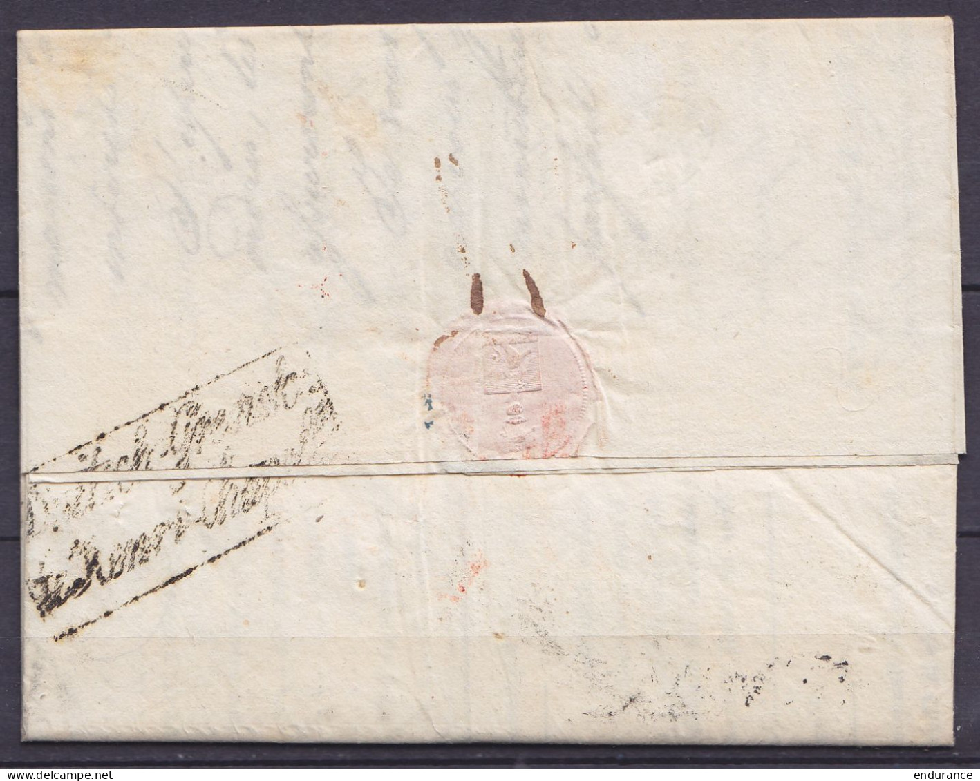 Lettre-circulaire Datée 2 Janvier 1821 De VIENNE (Autriche) Pour HODIMONT - Marque Ovale "WIEN" - Ports Divers (au Dos:  - 1815-1830 (Holländische Periode)