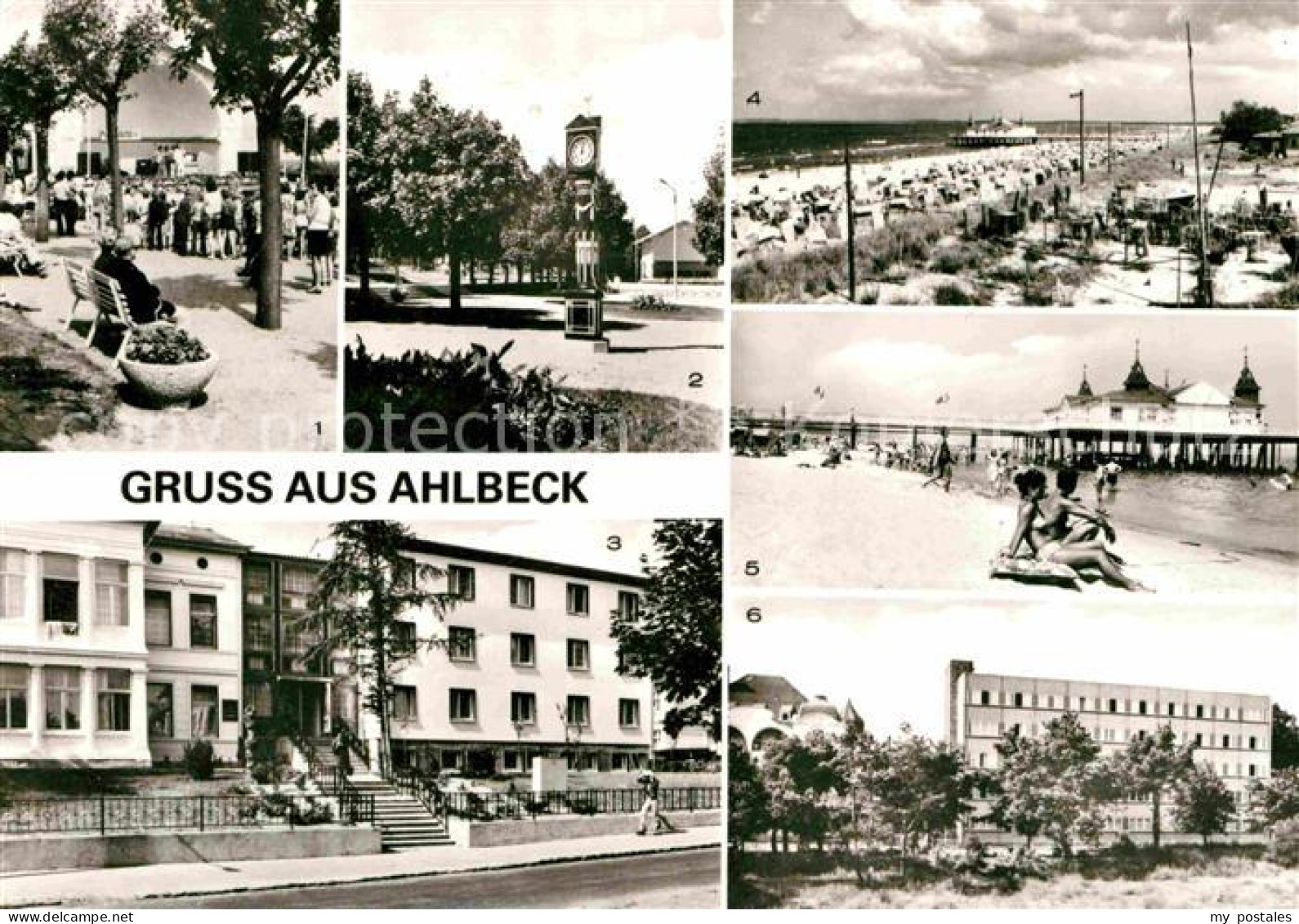 72728557 Ahlbeck Ostseebad Konzertpavillon Stranduhr FDGB Erholungsheime Seebrue - Sonstige & Ohne Zuordnung