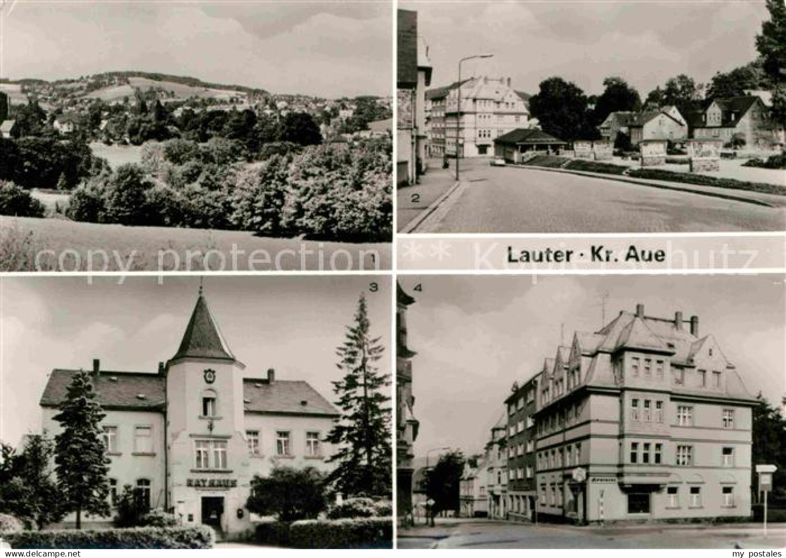 72728517 Lauter Bernsbach Uebersicht Markt Rathaus Lauter Bernsbach - Bernsbach